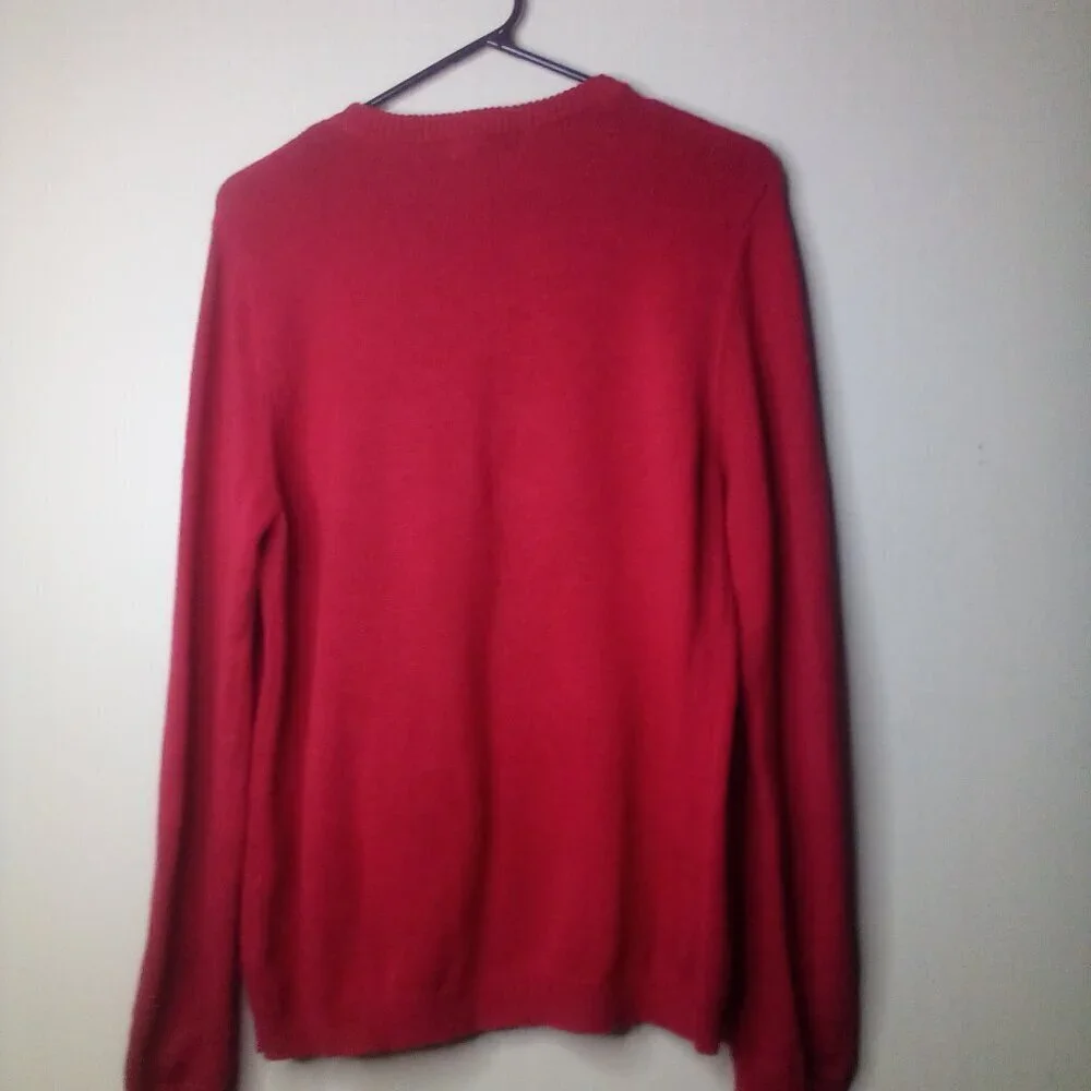Retro Threads Sweater Christmas Holiday S Women  Long Sleeve Tree Stocking
